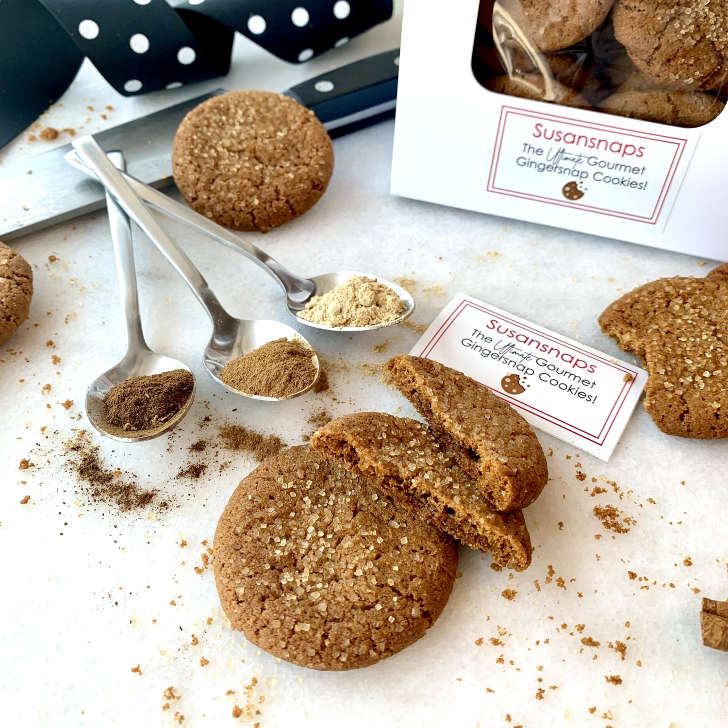 Gingersnap Cookies Bakery Boxes 20 Cookies Susansnaps