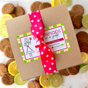 Summertime Gingersnap Grand Gift Box: original, citrus, key lime cookies