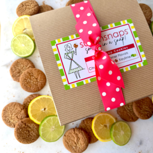 3 flavors of gingersnaps: original, lemon, key lime cookies