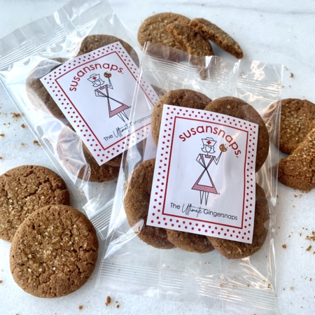 Nurse theme - 5 gingersnap cookie mini packs