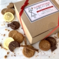 3 favorite flavors gourmet gingersnap cookies: original, cocoa, citrus