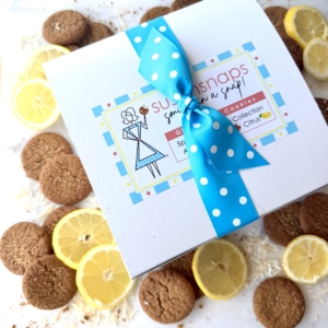 Susansnaps Springtime Gingersnap Grand Gift Box: 3 flavors of cookies