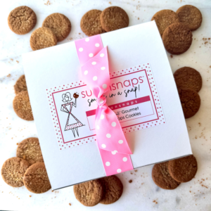 Pretty in Pink Gingersnap Grand Gift Box - 60 cookies