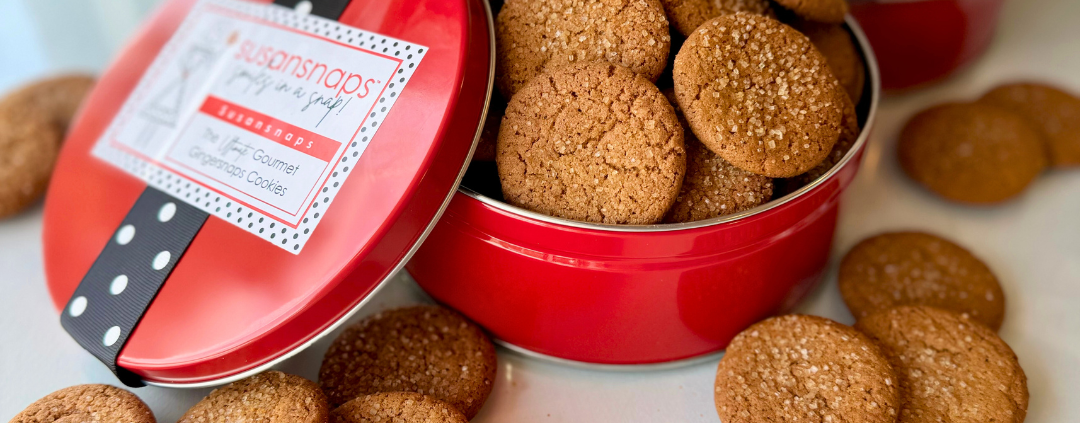 Corporate Gifting - Susansnaps gourmet gingersnap cookies. Great corporate gifts!