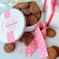 Susansnaps - Breast Cancer Gift Tin filled with delicious ginger snap cookies